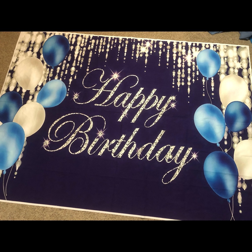 SPARKLE✨ Happy Birthday Backdrop HUGE